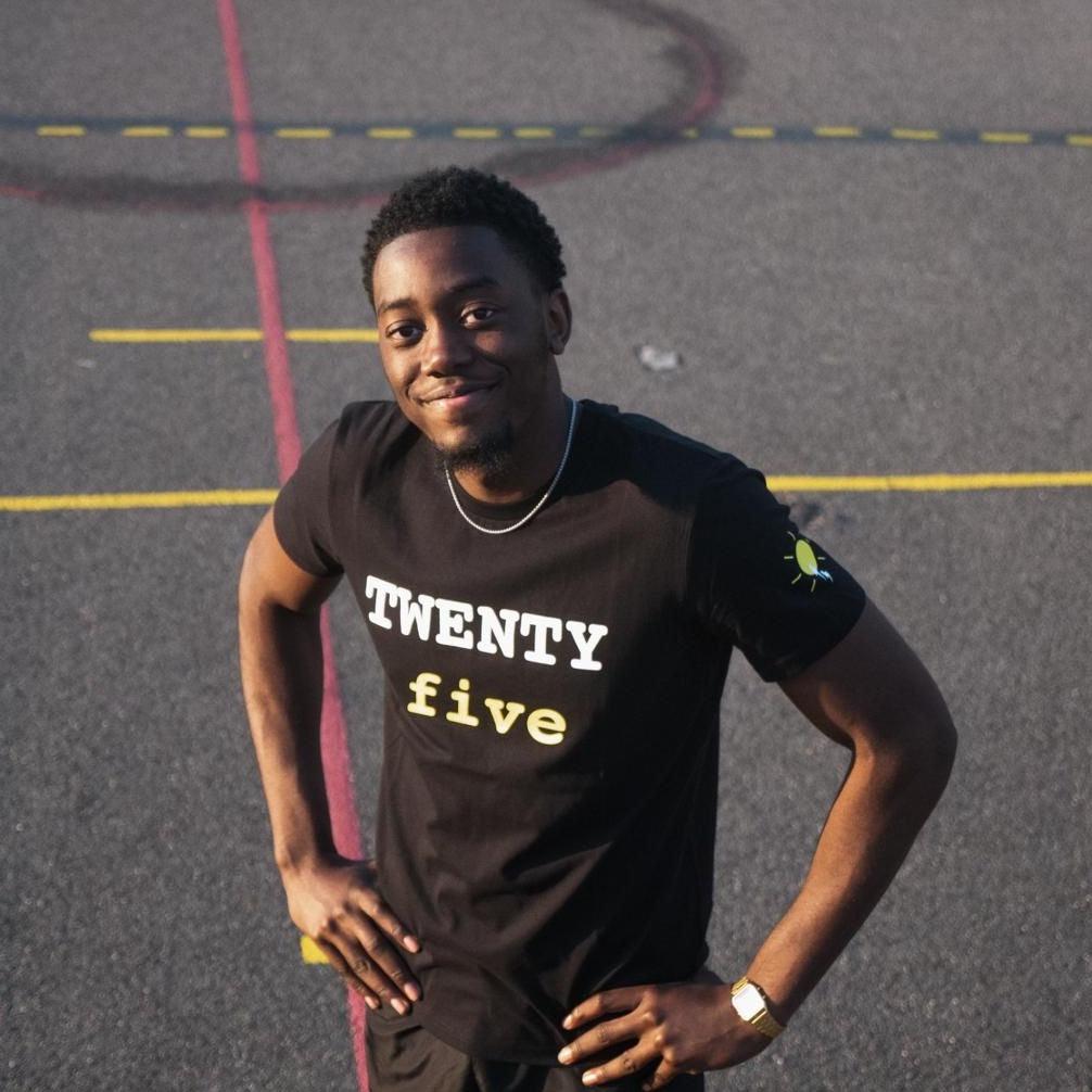 T-shirt noir - "Twenty Five" - SWM - Stay With Me